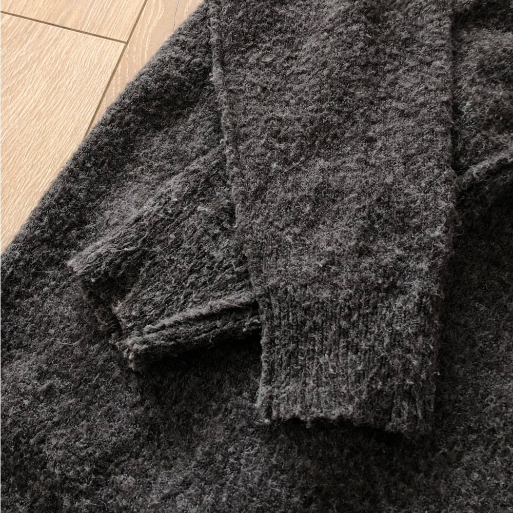 Anthropologie Wool Blend Open Front Pocket Cardigan in Grey Size M - Picture 7 of 10